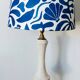 Alabaster lamp with gilding and seashells