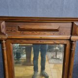 Wooden mirror, 127x89 cm