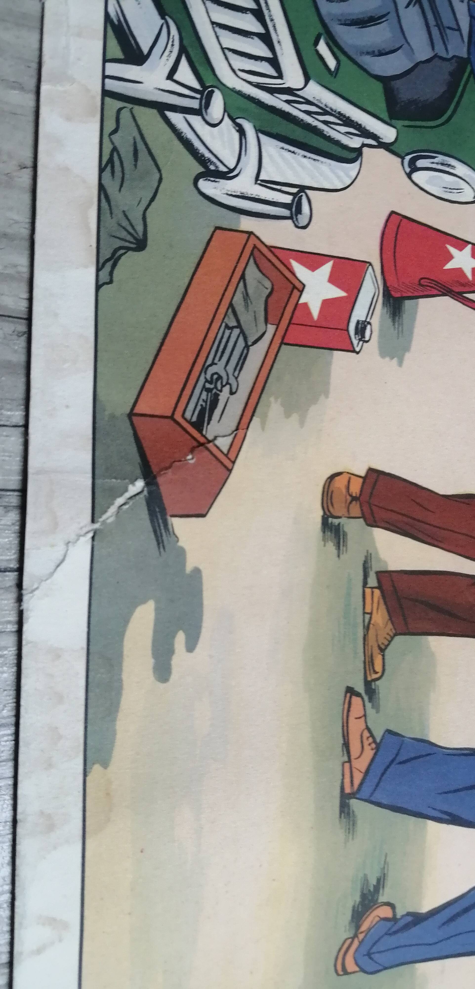 School poster "the mechanic/the station" 56x76