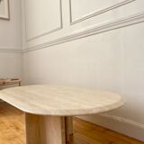 Italian travertine coffee table