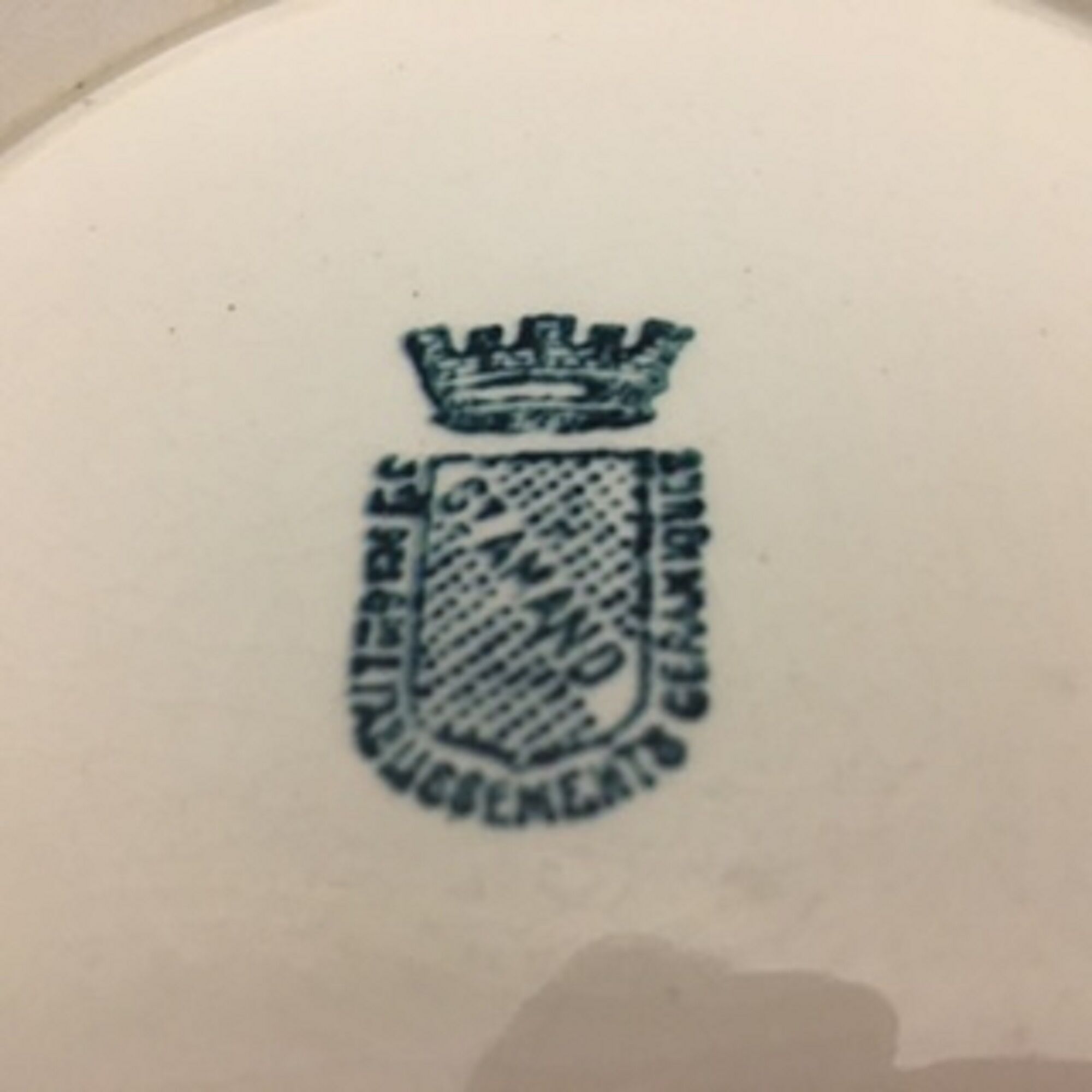 Compotier bas "société des grands etablissements céramique st amand"