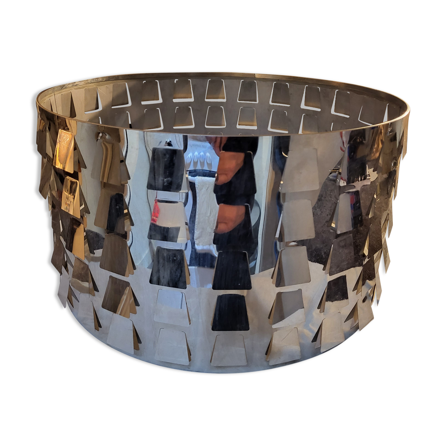 Chrome drum shade 1970