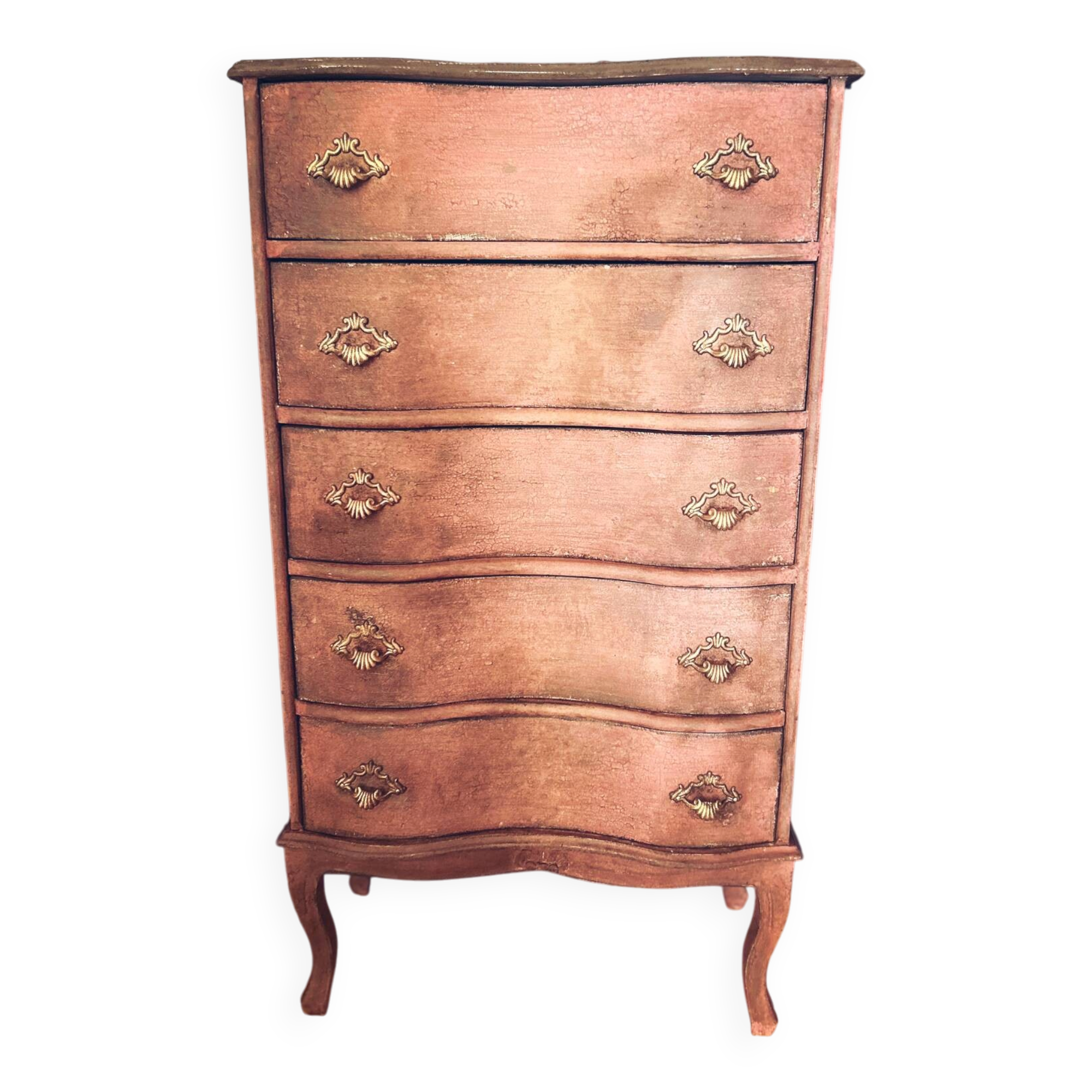 Patinated vintage chest of drawers