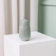 Vase en grès menthe par Carl Fischer pour PGH Bürgel – Céramique de studio organique du milieu du siècle, années 1960