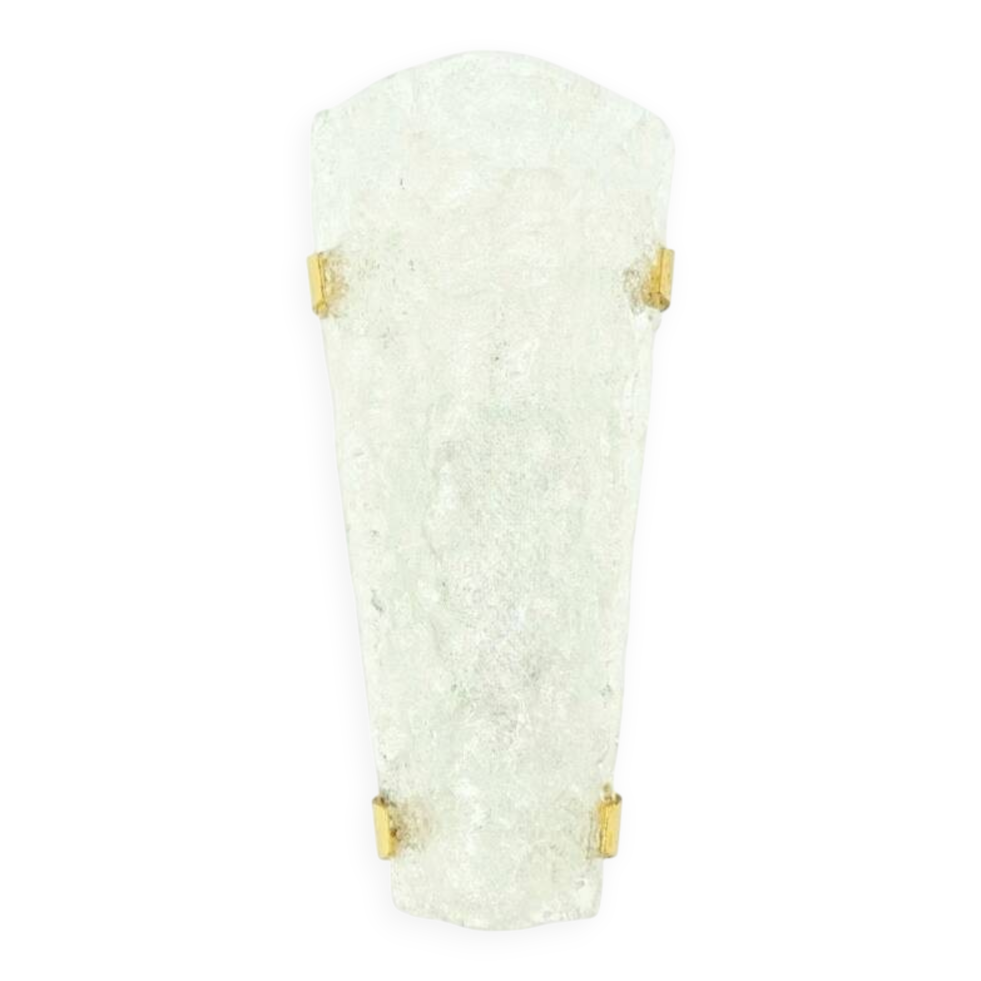 Large Mid-Century Murano Glass & Brass Wall Lamp from Hillebrand, 1960s/70s