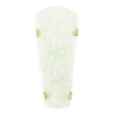 Large Mid-Century Murano Glass & Brass Wall Lamp from Hillebrand, 1960s/70s