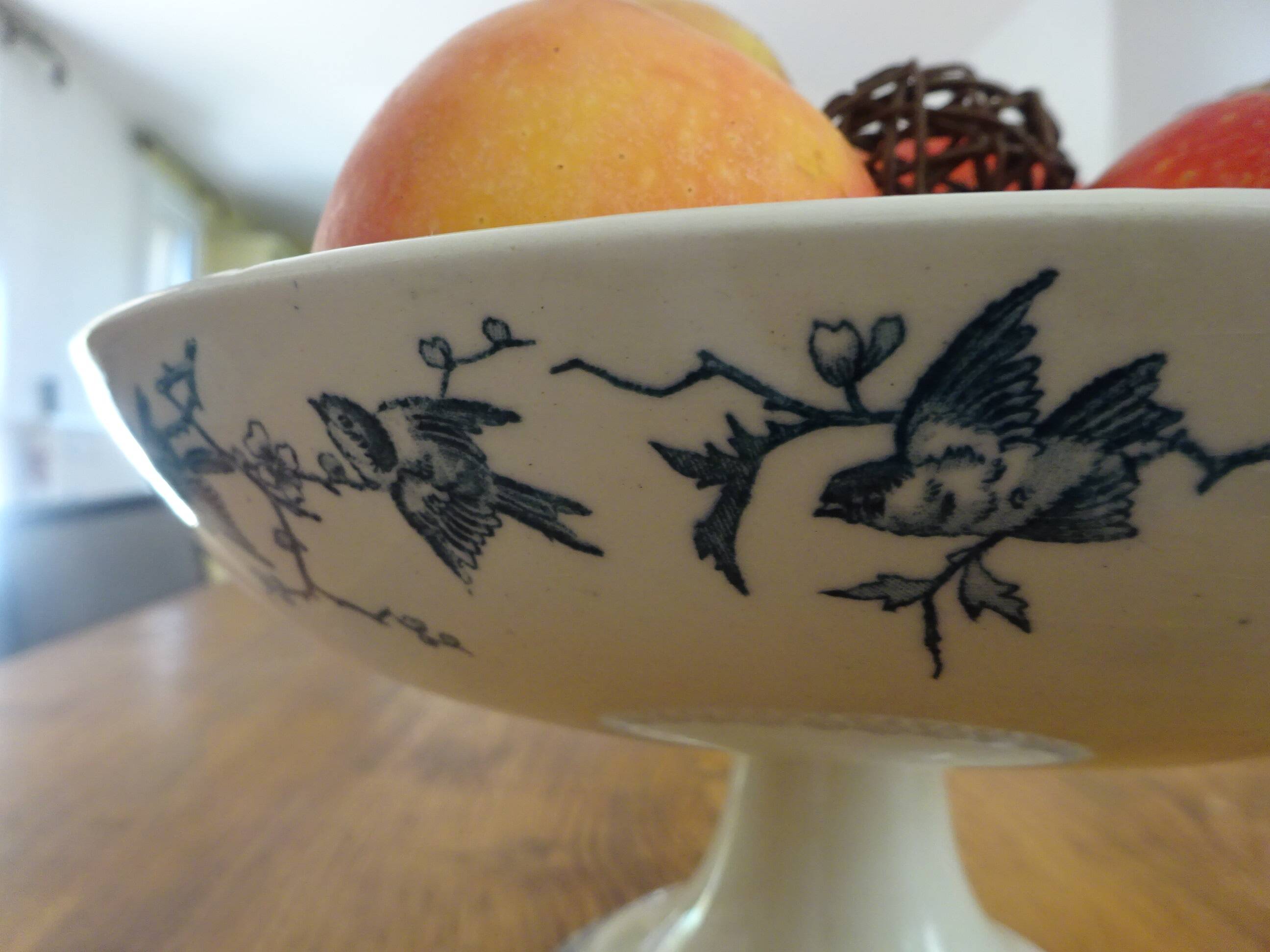 Large compote dish Terre de Fer