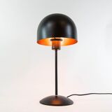 Vintage Dutch designer black mushroom lamp from the 80s