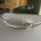 silver metal bread basket