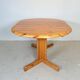 Oval extendable pine dining table in Danish style