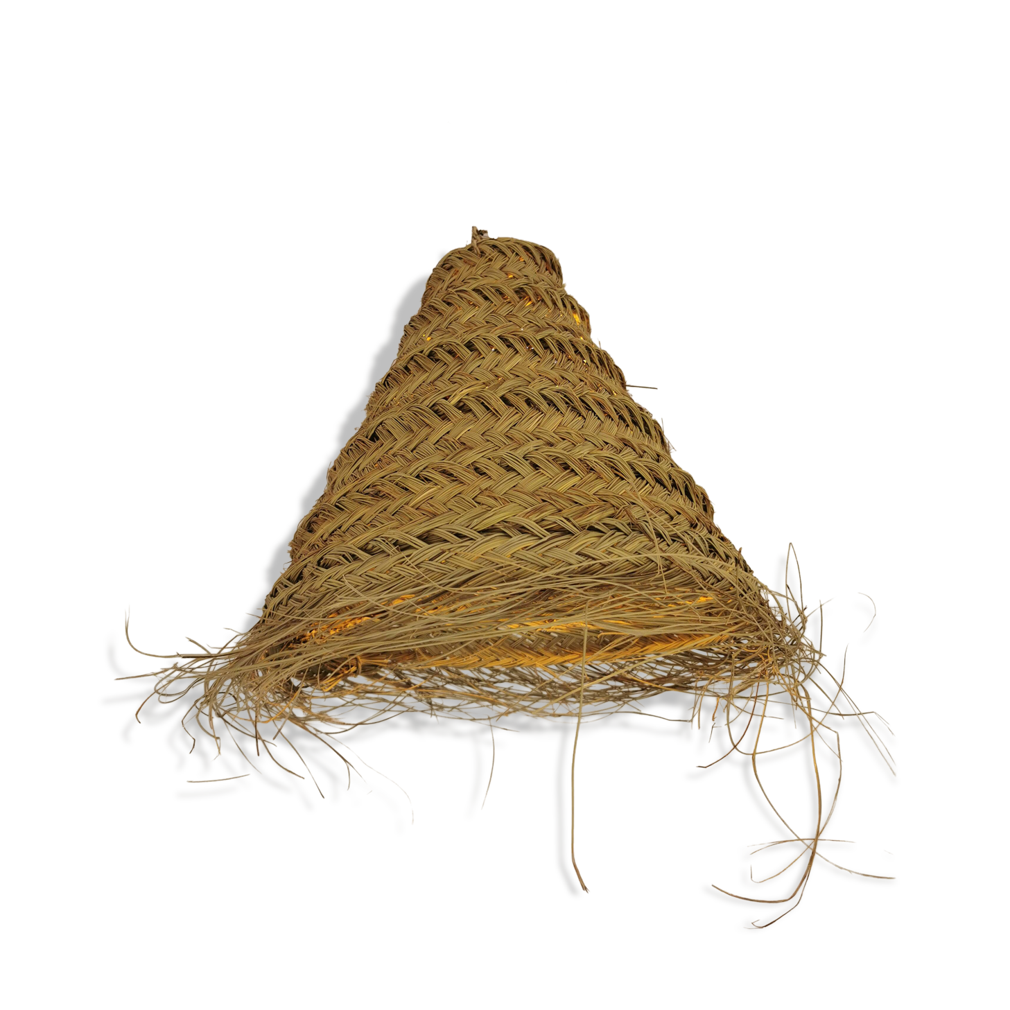 Suspension Dalia en Halfa Tressé – 40×45 cm – Fabrication Artisanale Maroca