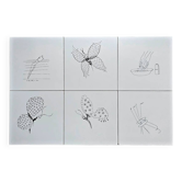 6 x Ceramic tile by Gio Ponti for Ceramica Bardelli