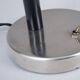 Art Deco Table Lamp in Nickel-Plated Steel and Oak, Czech, 1920s
