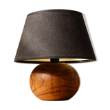 Wooden bedside lamp, ball foot