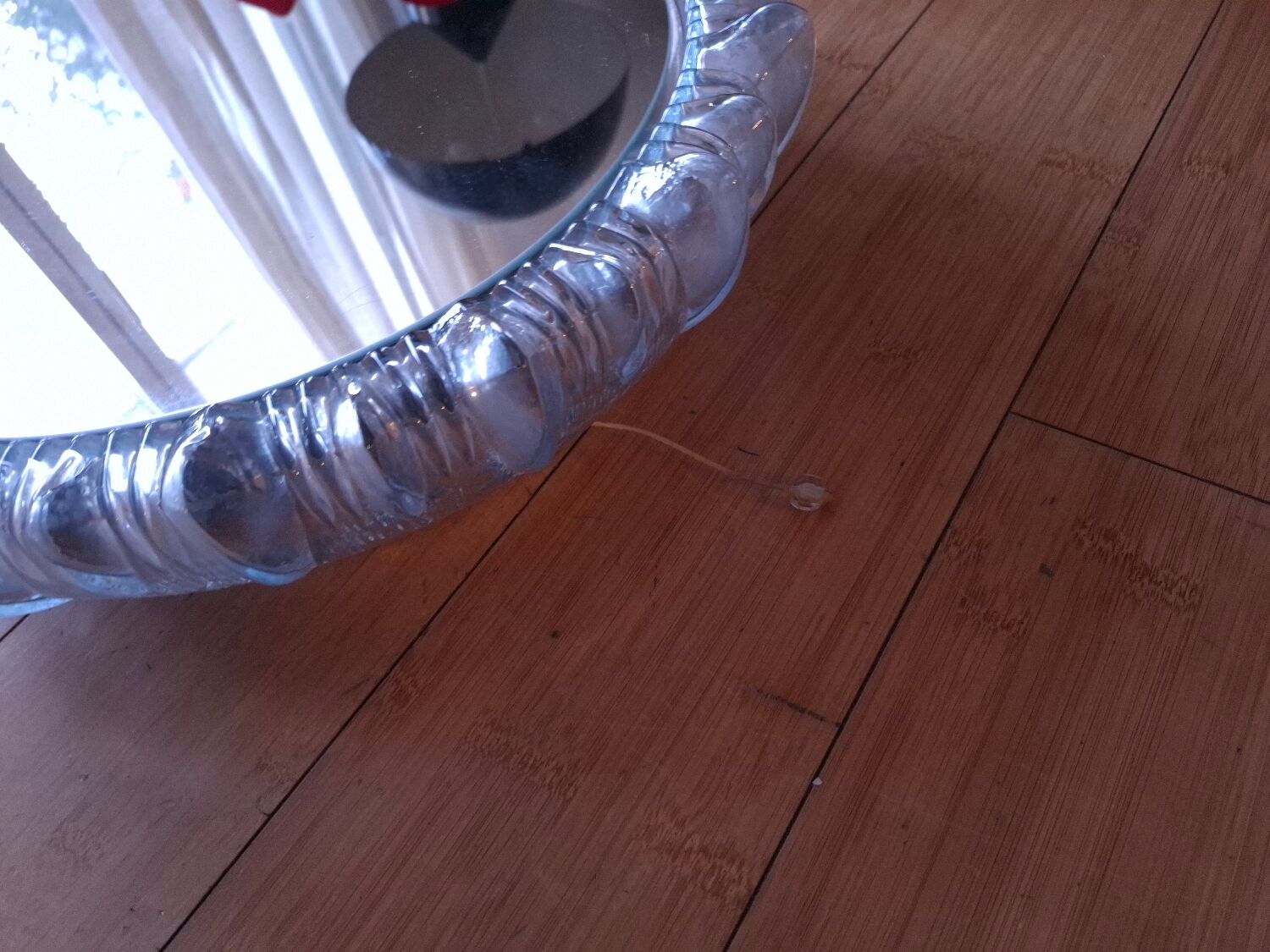 1970s mirror with glass frame