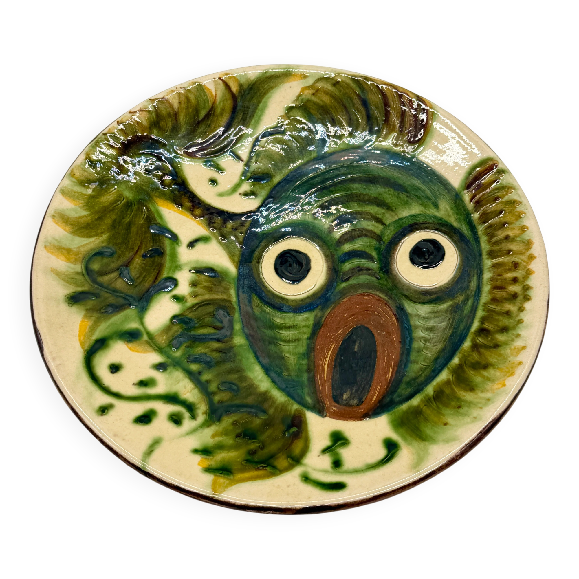 Fantastic fish plate, Puigdemont, Catalonia 1960s