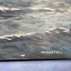 oil on canvas - Marine, Battleship on rough sea, signed Poncelet
