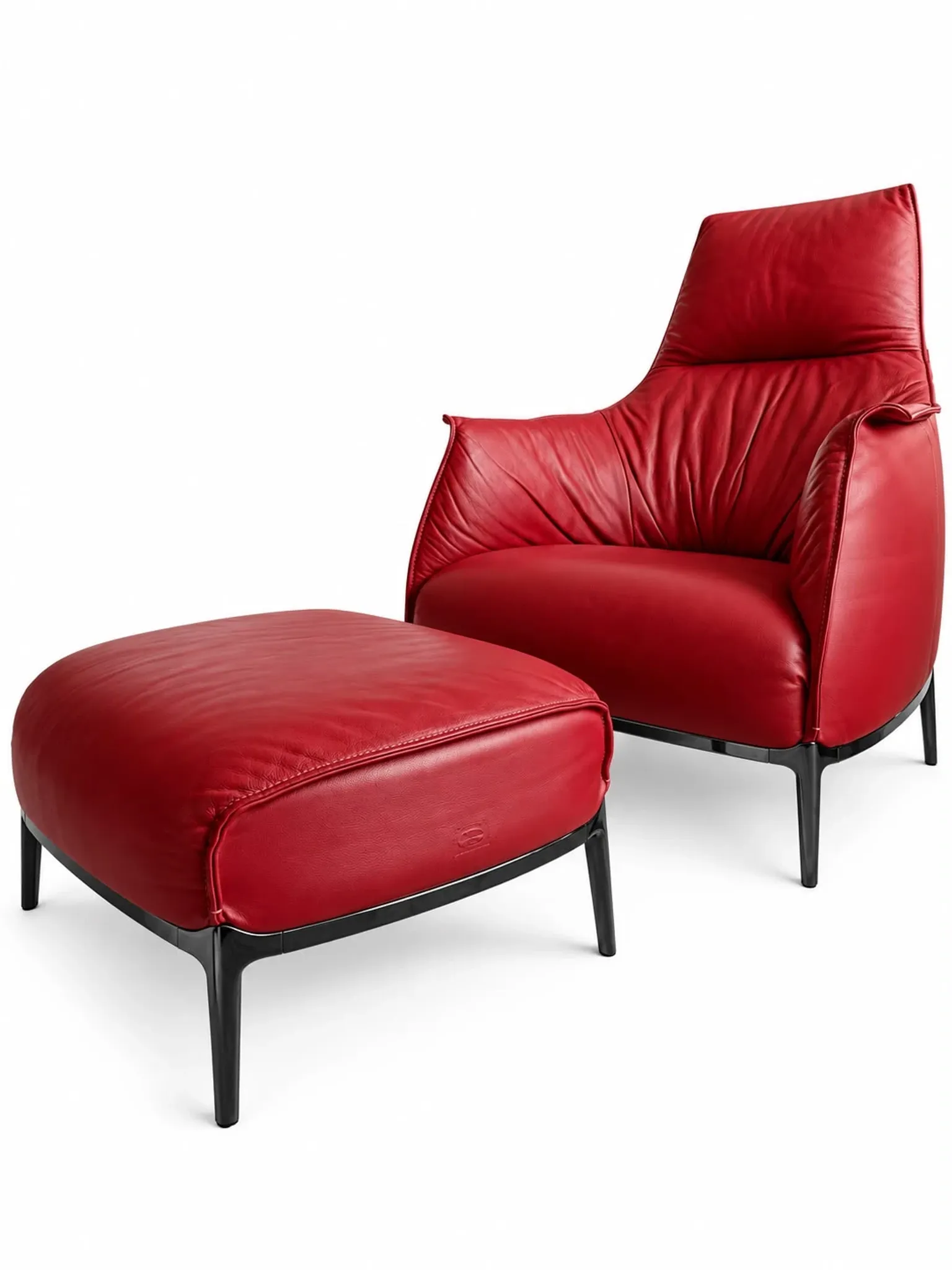 Poltrona Frau Archibald + Ottoman - Jean-Marie Mas