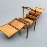 Old large wooden worker - Torck sewing box