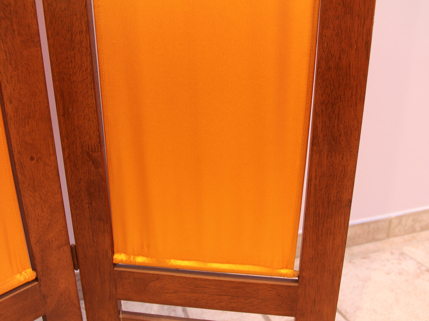 Wooden and silk screen