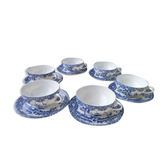 Set of 6 cups coffee or tea in Porcelain from Japan