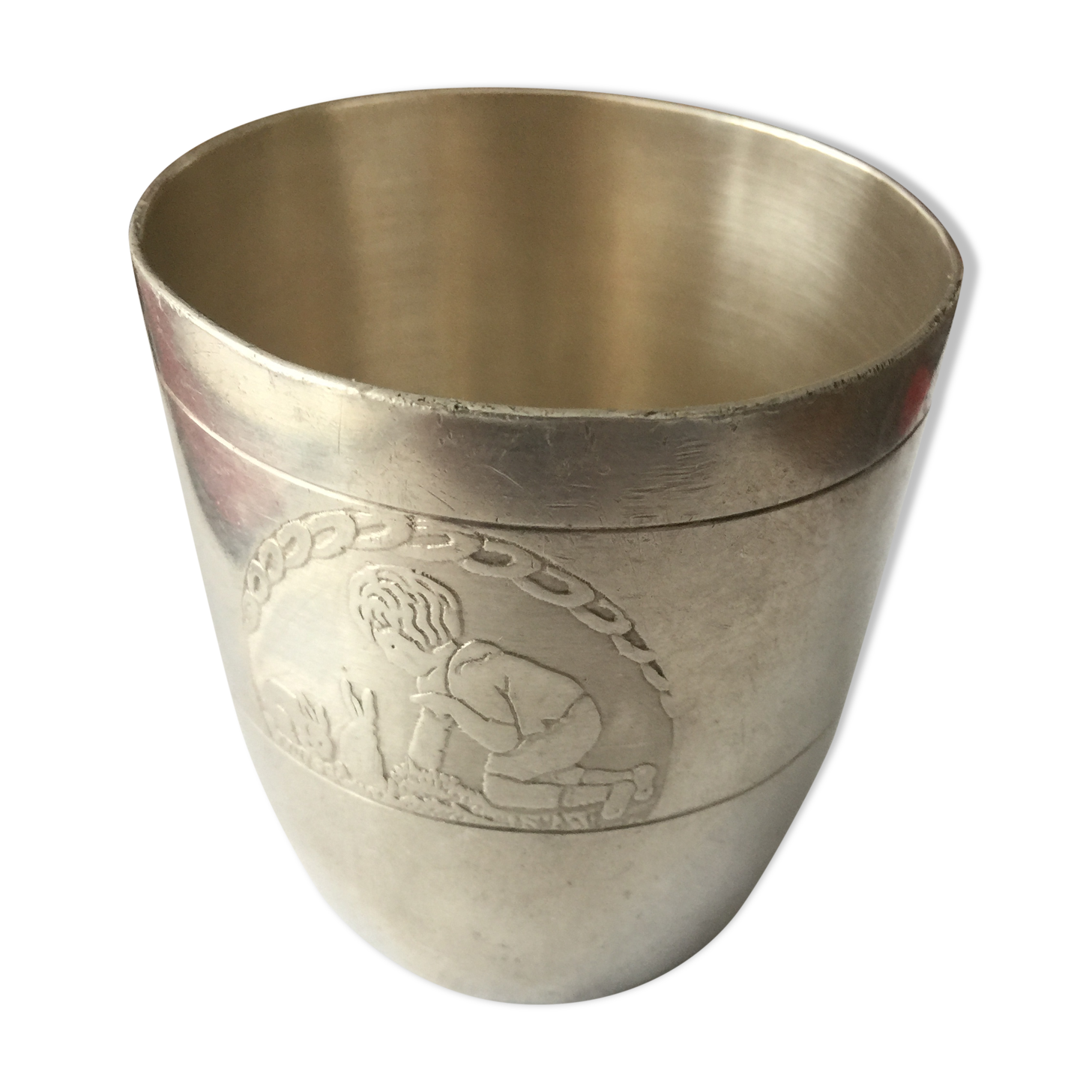 Timpani Art Deco in silver metal year 1930