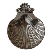 silver shell-shaped dish, shell-shaped pocket tray