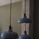 Day blinds emailed industrial lamp sky blue