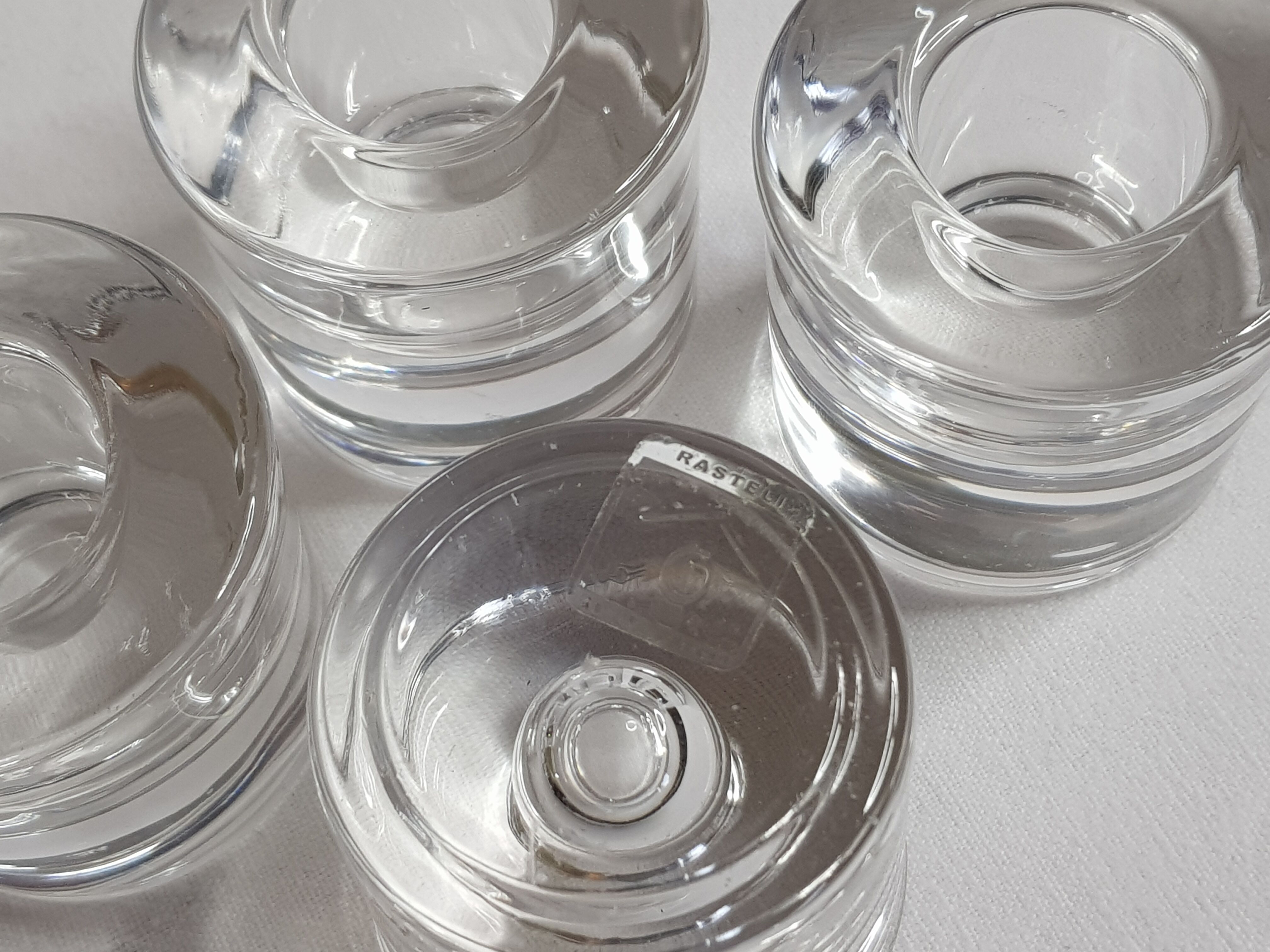 Set of four crystal candlesticks design "Rasteli"