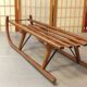 Vintage beech sledge Davos Germina 60/70 made in Gdr