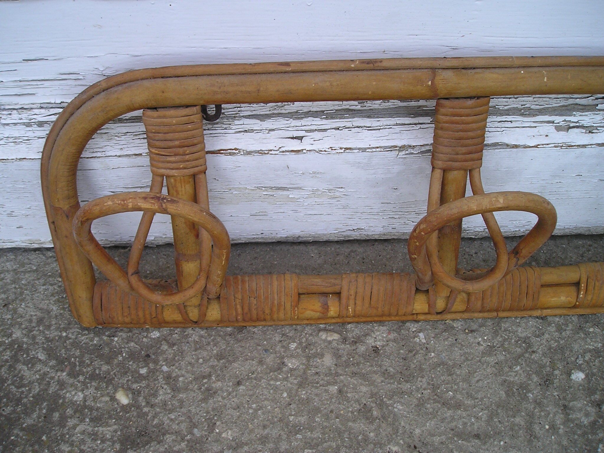 Cloakroom hangers old Wicker of the 1970s