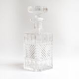 Fluted crystal whiskey decanter