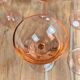Plateau Portieux pink + 6 matching glasses