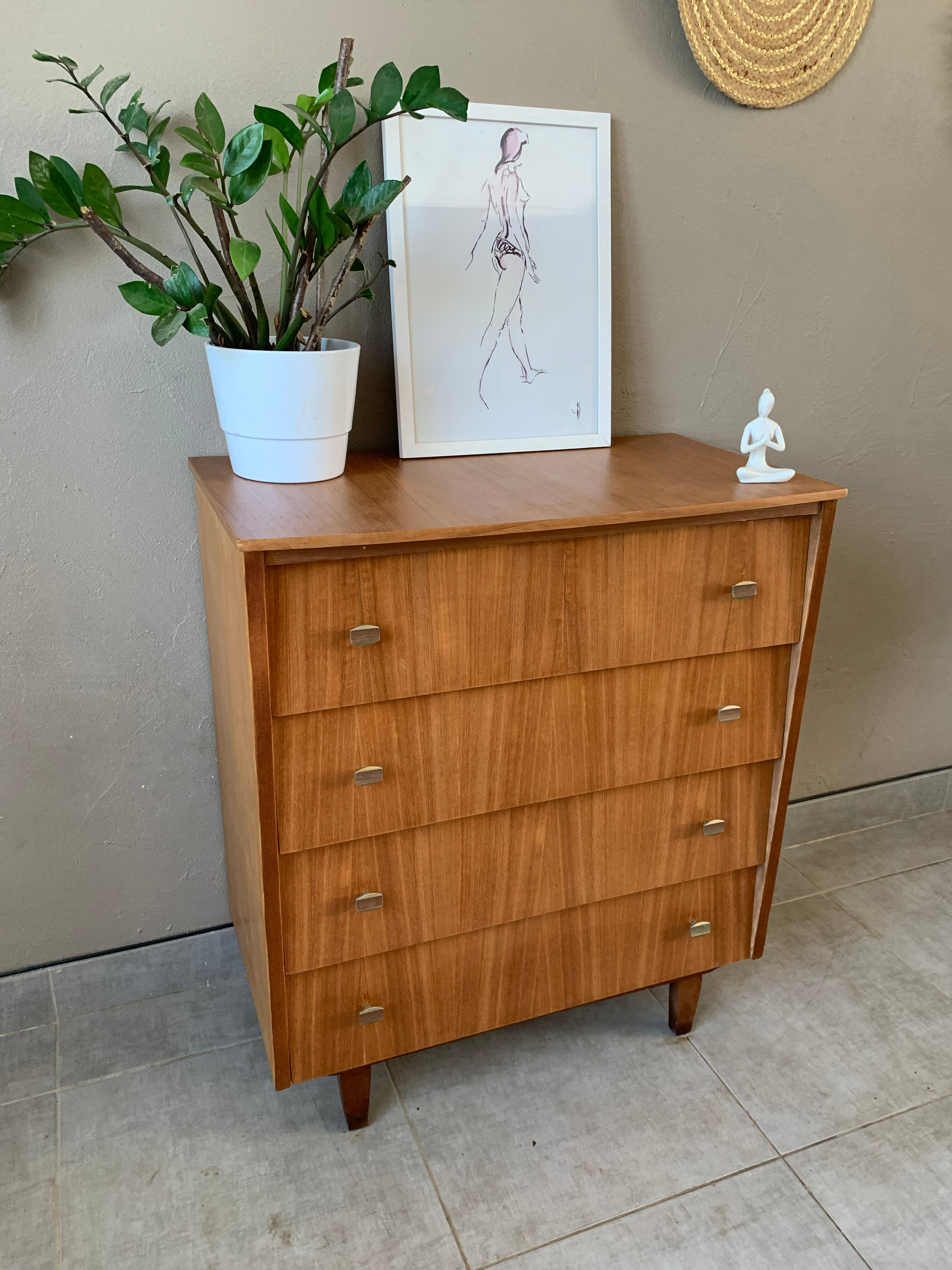 Scandinavian vintage chest of drawers, 50s