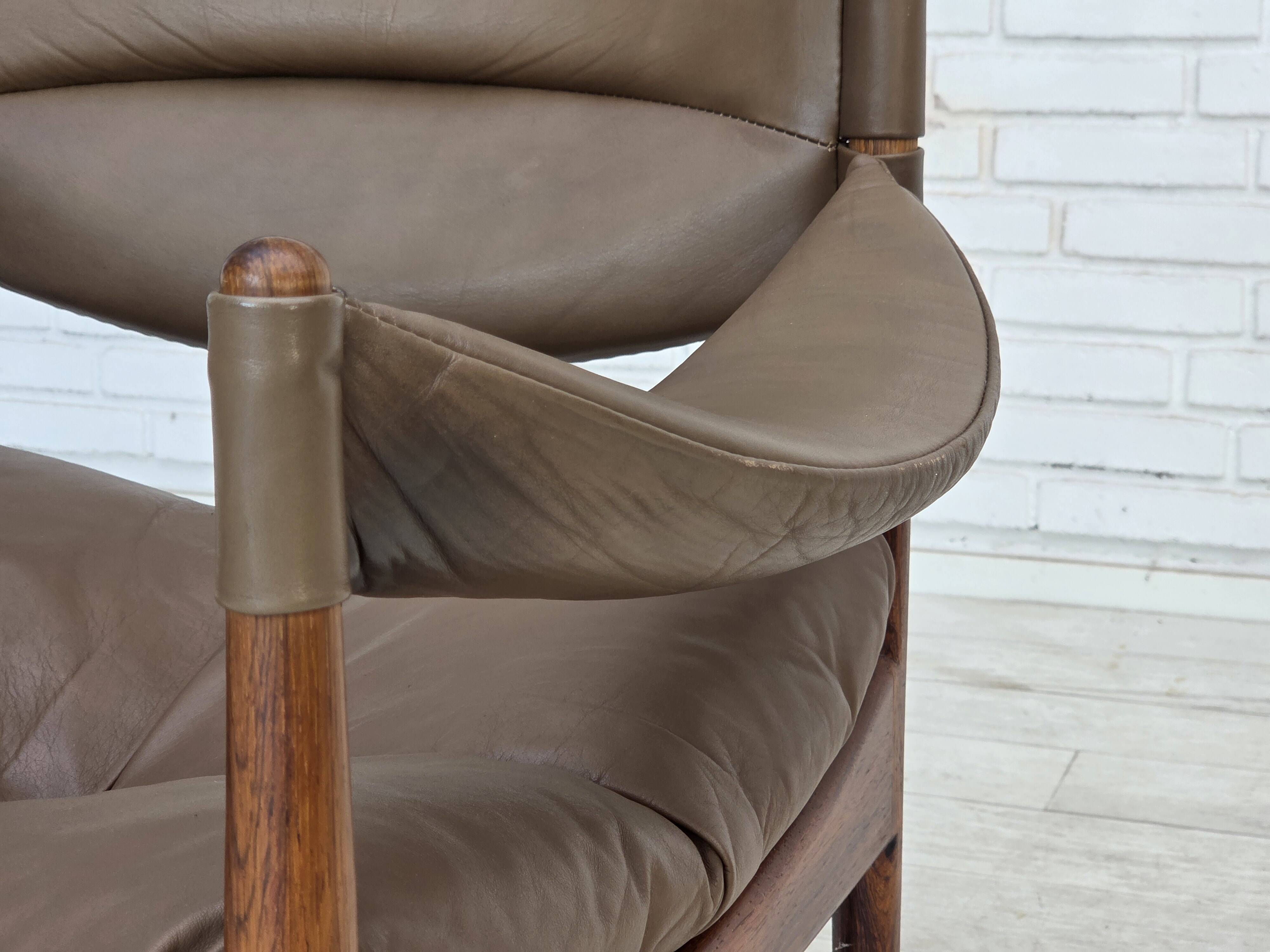 1970s, Danish design by Kristian Vedel, highback armchair model "Modus".