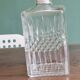 Stretched diamond-tipped glass decanter