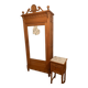 Henry 2 style wardrobe and bedside table circa 1900