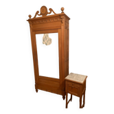 Henry 2 style wardrobe and bedside table circa 1900