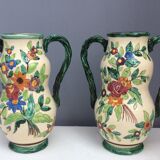 Pair of Cerart Monaco ceramic vases, 60s