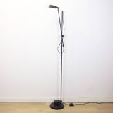 Lampadaire vintage en métal noir, Espagne, 1980