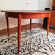 Expandable teak round table