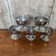 Set of 5 guy degrenne stainless steel egg cups made in france vintage