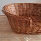 Wicker cat or dog basket