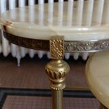 Marble and brass nesting tables