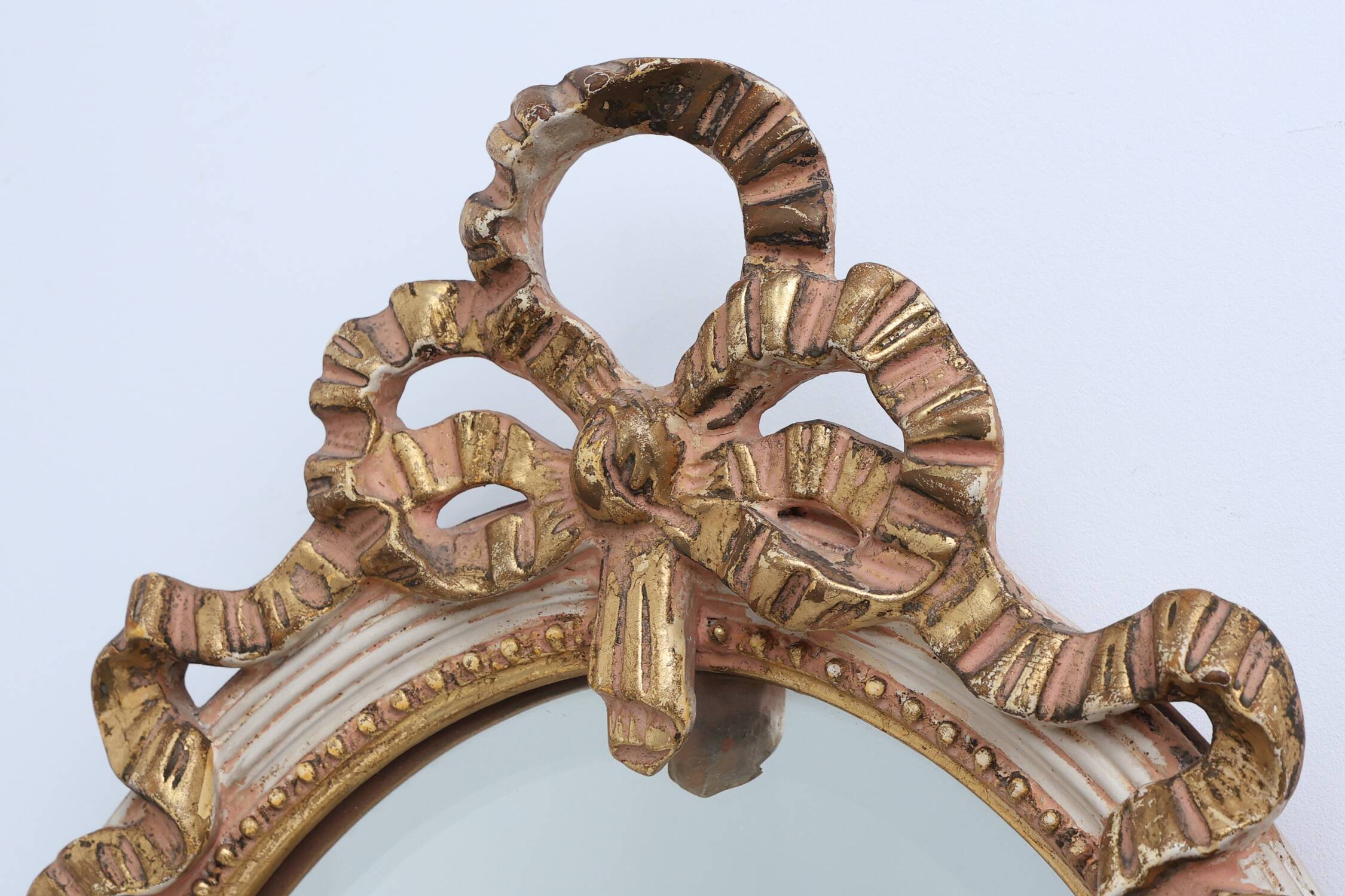 20th Century Louis XVI Baroque Style Mirror in Carved Wood, France