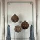 Pair of grey granite obelisks, circa 1980