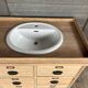 Furniture with 2 basins in raw wood