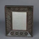 Miroir mural en bois à cadre profond