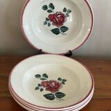 5 Bagatelle Digoin soup plates