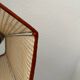 Suspension vintage en bois et cannage